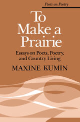 front cover of To Make a Prairie