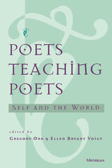 front cover of Poets Teaching Poets