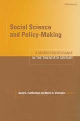 front cover of Social Science and Policy-Making