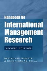 front cover of Handbook for International Management Research