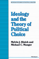 front cover of Ideology and the Theory of Political Choice