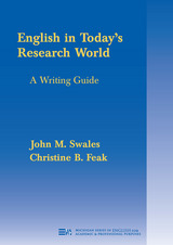 front cover of English in Today's Research World