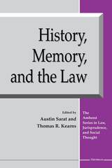 front cover of History, Memory, and the Law