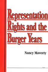 front cover of Representation Rights and the Burger Years