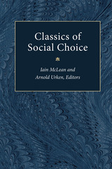front cover of Classics of Social Choice