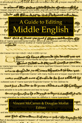 front cover of A Guide to Editing Middle English