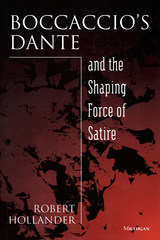 front cover of Boccaccio's Dante and the Shaping Force of Satire