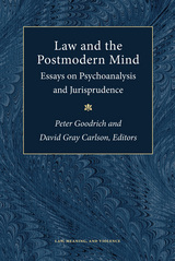 front cover of Law and the Postmodern Mind