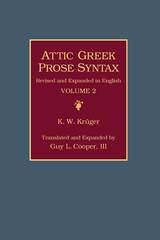 front cover of Attic Greek Prose Syntax