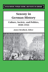 front cover of Saxony in German History
