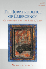 front cover of The Jurisprudence of Emergency