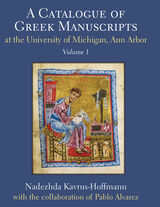 front cover of A Catalogue of Greek Manuscripts at the University of Michigan, Ann Arbor