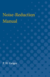 front cover of Noise-Reduction Manual