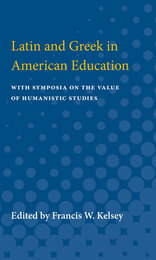 front cover of Latin and Greek in American Education