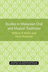 front cover of Studies in Malaysian Oral and Musical Traditions