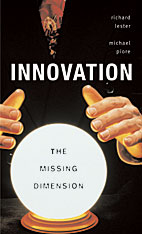 front cover of Innovation—The Missing Dimension