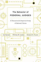 front cover of The Behavior of Federal Judges