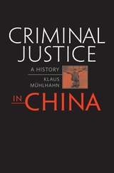 front cover of Criminal Justice in China