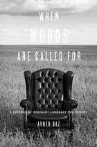 front cover of When Words Are Called For