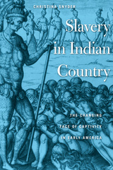 front cover of Slavery in Indian Country