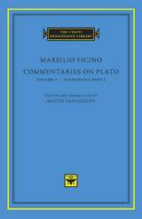front cover of Commentaries on Plato, Volume 2