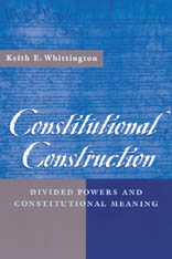 front cover of Constitutional Construction