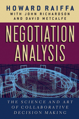 front cover of Negotiation Analysis