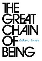 front cover of The Great Chain of Being