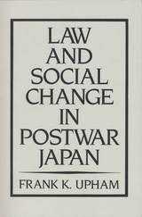 front cover of Law and Social Change in Postwar Japan
