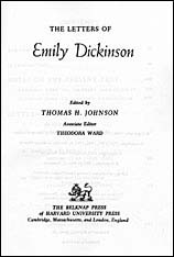 front cover of Letters of Emily Dickinson