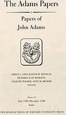 front cover of Papers of John Adams