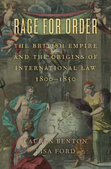 front cover of Rage for Order