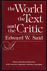 front cover of The World, the Text, and the Critic