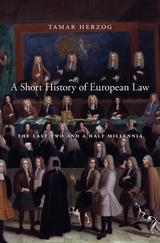 front cover of A Short History of European Law