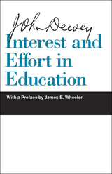 front cover of Interest and Effort in Education