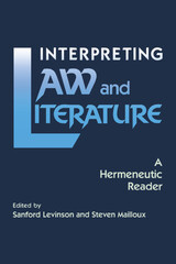 front cover of Interpreting Law and Literature