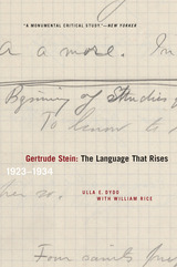 front cover of Gertrude Stein
