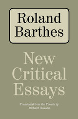 front cover of New Critical Essays