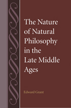 front cover of The Nature of Natural Philosophy in the Late Middle Ages (Studies in Philosophy and the History of Philosophy, Volume 52)