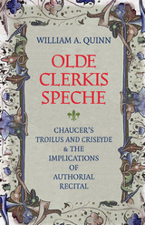 front cover of Olde Clerkis Speche