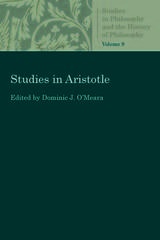 front cover of Studies in Aristotle