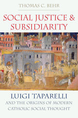 front cover of Social Justice and Subsidiarity