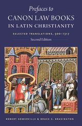 front cover of Prefaces to Canon Law Books in Latin Christianity