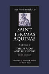 front cover of Saint Thomas Aquinas