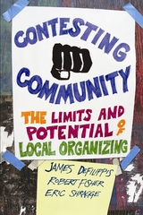 front cover of Contesting Community