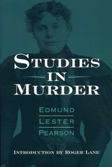 front cover of STUDIES IN MURDER