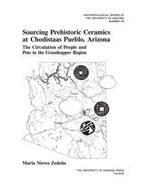 front cover of Sourcing Prehistoric Ceramics at Chodistaas Pueblo, Arizona