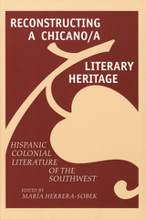 front cover of Reconstructing a Chicano/a Literary Heritage