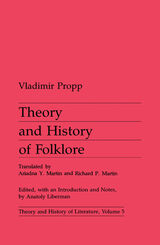 front cover of Theory and History of Folklore
