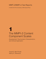 front cover of The Mmpi-2 Content Component Scales